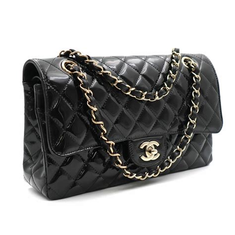 chanel classic black quilted handbag|Chanel black bags classic quilted.